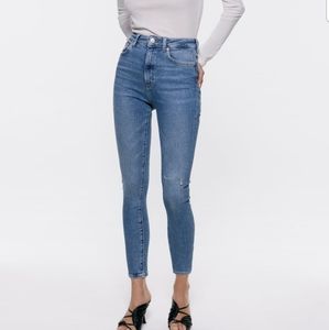 Zara Skinny zw premium '80s High Waisted Jean us 6